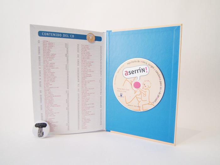 Aserrín. Repertorio de mimos, juegos y canciones para los más pequeños con CD - Pati de Llibres