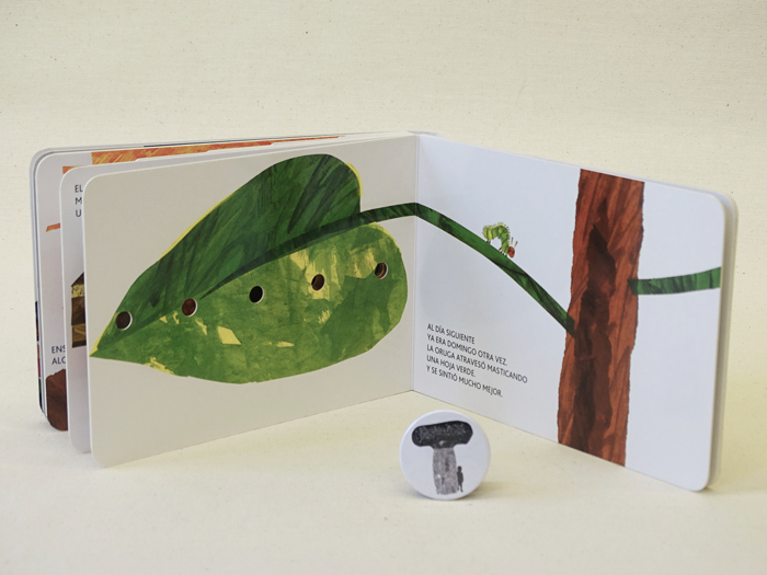 La pequeña oruga glotona (libro de cartón pequeño) - Pati de Llibres